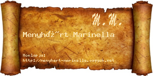Menyhért Marinella névjegykártya